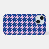 Pied de fond rose+Motif bleu (Verso Horizontal)