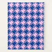 Pied de fond rose+Motif bleu (Dos)