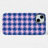 Pied de fond rose+Motif bleu (Verso Horizontal)