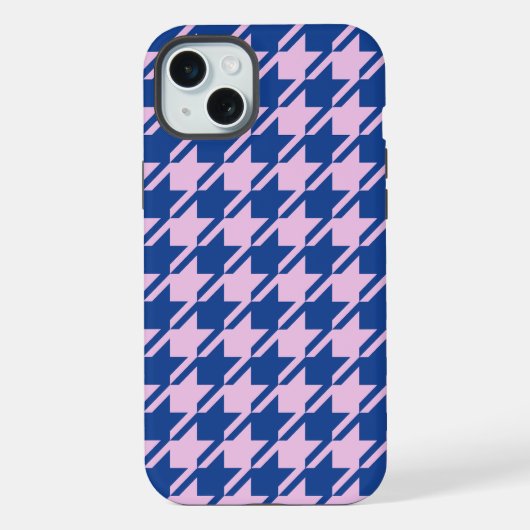 Pied de fond rose+Motif bleu (Verso)