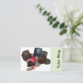 Pied de mouton, carte de visite d'art de chocolat (Debout devant)