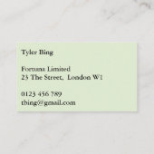 Pied de mouton, carte de visite d'art de chocolat (Dos)