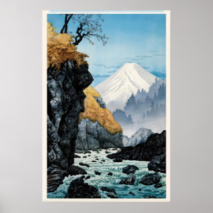 Pied du mont Ashitaka Impression d'art japonais fi