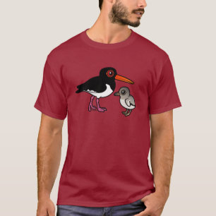 Pied Oystercatcher met chick T-shirt