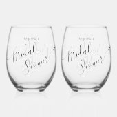 Pied Style de verre : Verre à vin sans pied, ensemble (Verso)