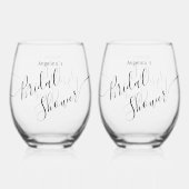 Pied Style de verre : Verre à vin sans pied, ensemble (Recto)