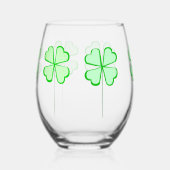Pied Verre à vin sans pierre shamrock (Gauche)
