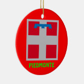 Piedmonte, Italië kerstversiering Keramisch Ornament (Rechts)