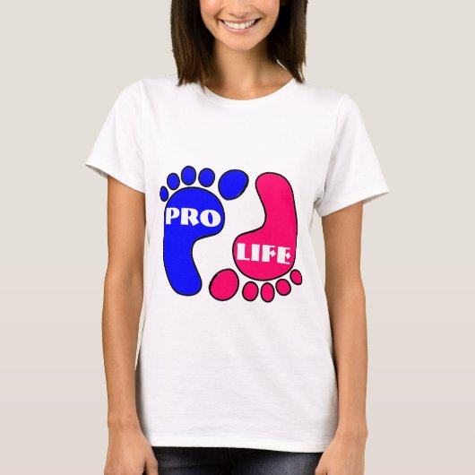 Pieds anti-avortement de T-shirt (Devant)