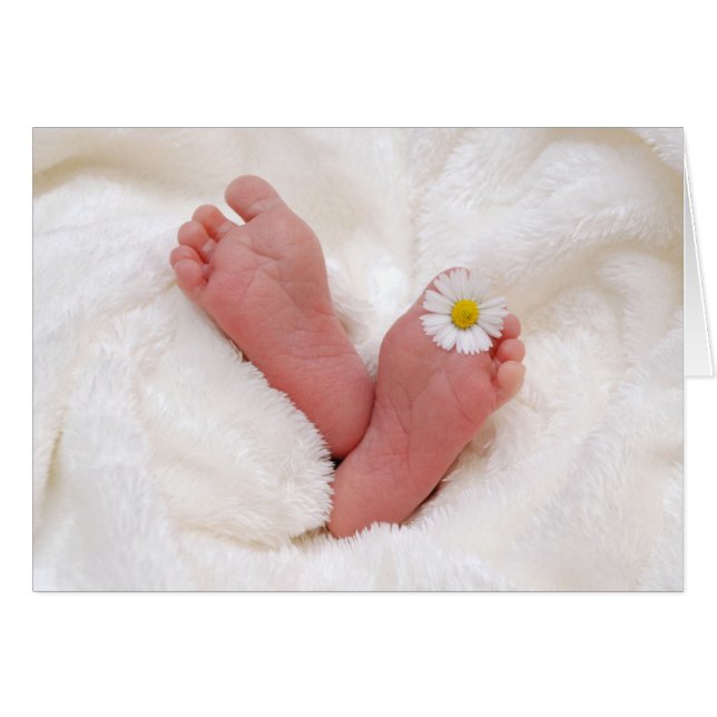 Pieds bébé avec marguerite (Devant horizontal)