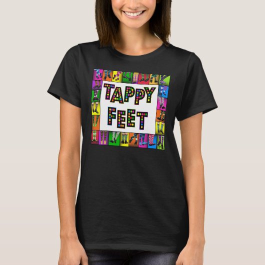 Pieds de Tappy - T-shirt de danse de robinet (Devant)