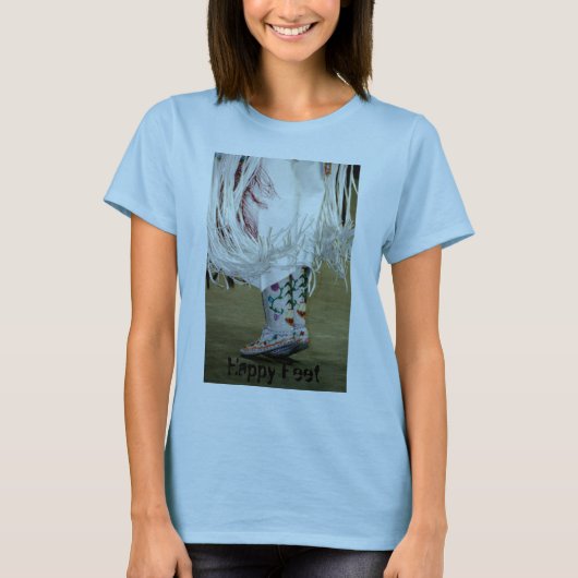 Pieds heureux de T-shirt (Devant)