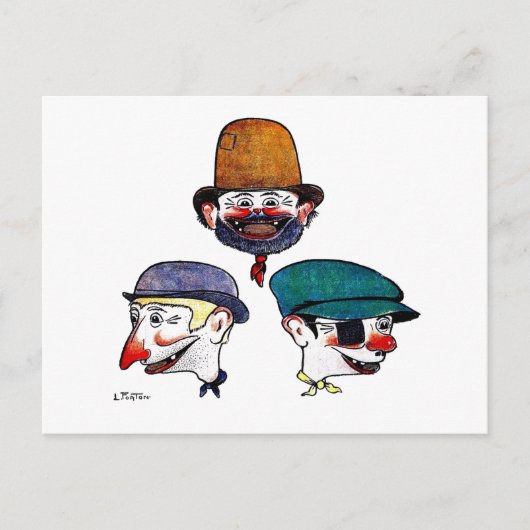 Pieds Nickelés Briefkaart (Voorkant)