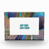 Pieds Peacock Bloc photo personnalisable (Devant)