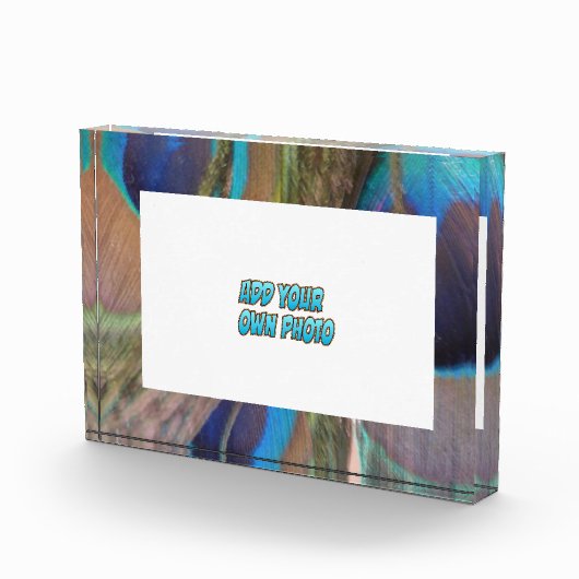 Pieds Peacock Bloc photo personnalisable (Droite)