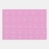 pieds tamis rose et rouge Papier à envelopper. (Devant 3)