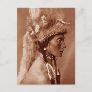 Piegan Blackfoot Native American Man Briefkaart