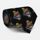 Piège de mouche de Vénus et cravate de crâne de (Roulé)