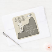 Piek naar Peak Vierkante Sticker (Envelop)