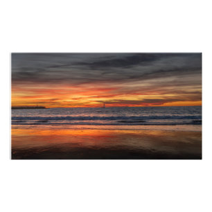 Piek Zonsondergang - Marina Del Rey, CA Foto Afdruk