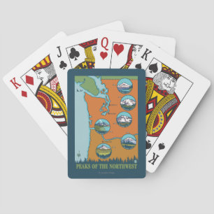 Pieken in het noordwesten - 5 verschillende bergen pokerkaarten