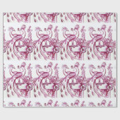 PIEKEN IN LIEFDE, Rood Paars wit Cadeaupapier (Vlak)