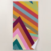 Pieken van de jaren zeventig strandlaken (Voorkant)