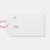 piekend elf cadeaulabel (Achterkant Horizontaal)