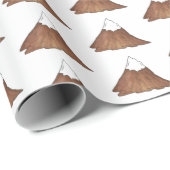 Piekgebergte met sneeuwgemak, klimmend buiten cadeaupapier (Rol Hoek)