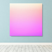 Piekroze en Paarse kleurrijke ombre Canvas Afdruk (Insitu (Houten vloer))