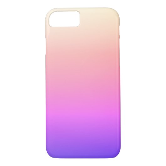 Piekroze en Paarse kleurrijke ombre Case-Mate iPhone Case (Achterkant)
