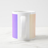 Piekroze en Paarse kleurrijke ombre Extra Grote Beker (Achterkant)