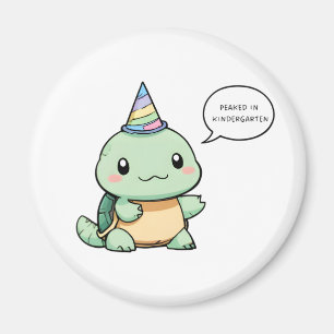 "Piekte in de Kleuterklas" Grappig Schildpad Ontwe Magneet