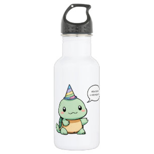 "Piekte in de Kleuterklas" Grappig Schildpad Ontwe Waterfles