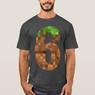 Piel 6jr Verjaardag Nummer Si 6 Jaar Oud 6de Video T-shirt