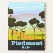 Piemont Italië reisposter Planner (Achterkant)