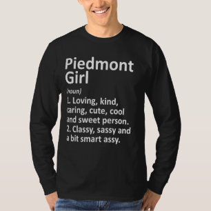 Piemonte Girl Ok Oklahoma Funny City Home Roots T-shirt