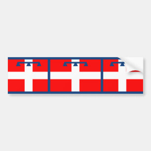 Piemonte, Italiaanse vlag Bumpersticker
