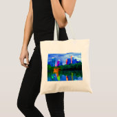 Piemonte Park Atlanta Georgia Skyline Tote Bag (Voorkant (product))