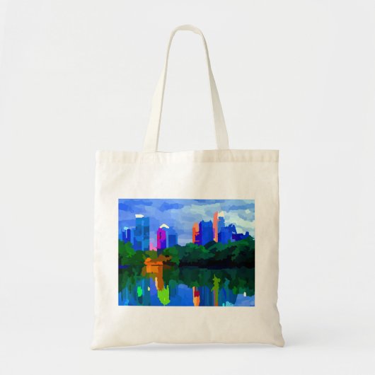 Piemonte Park Atlanta Georgia Skyline Tote Bag (Voorkant)