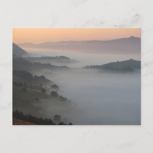 Pieniny Mountain sunrise Carte postale (Devant)