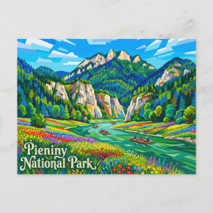 Pieniny Nationaal Park Polen Briefkaart