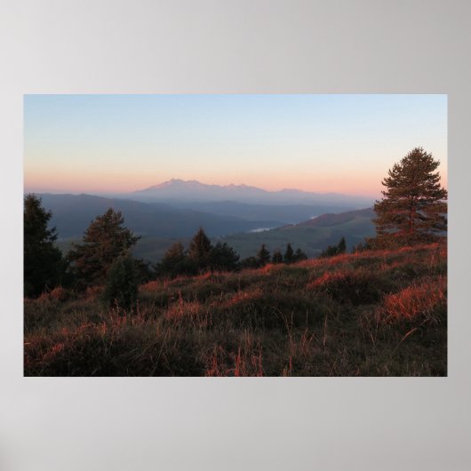 Pieniny sunrise poster (Voorkant)