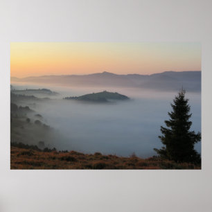 Pieniny sunrise poster