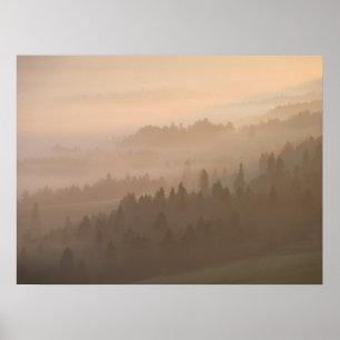 Pieniny sunrise poster