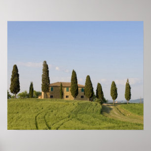 Pienza, Val d'Orcia, provincie Siena, Toscane, Poster
