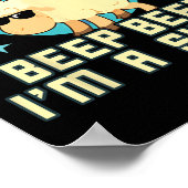 Piep ik ben een schaap grappig Boerderij DierenNov Poster (Hoek)