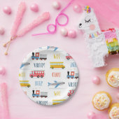 Piep Vroom Woo-vliegtuig2 overal papieren Borden Papieren Bordje (Feest)