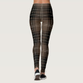 Piepbruine tartan leggings (Achterkant)