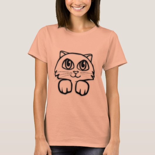 Piepend kitten t-shirt (Voorkant)